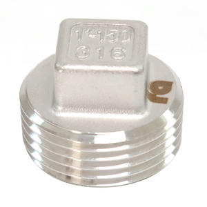 Industrial 304/316 Stainless Steel Thread Square Plug