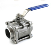 1/2"-4"Stainless Steel 3PC Thread Floating Ball Valve