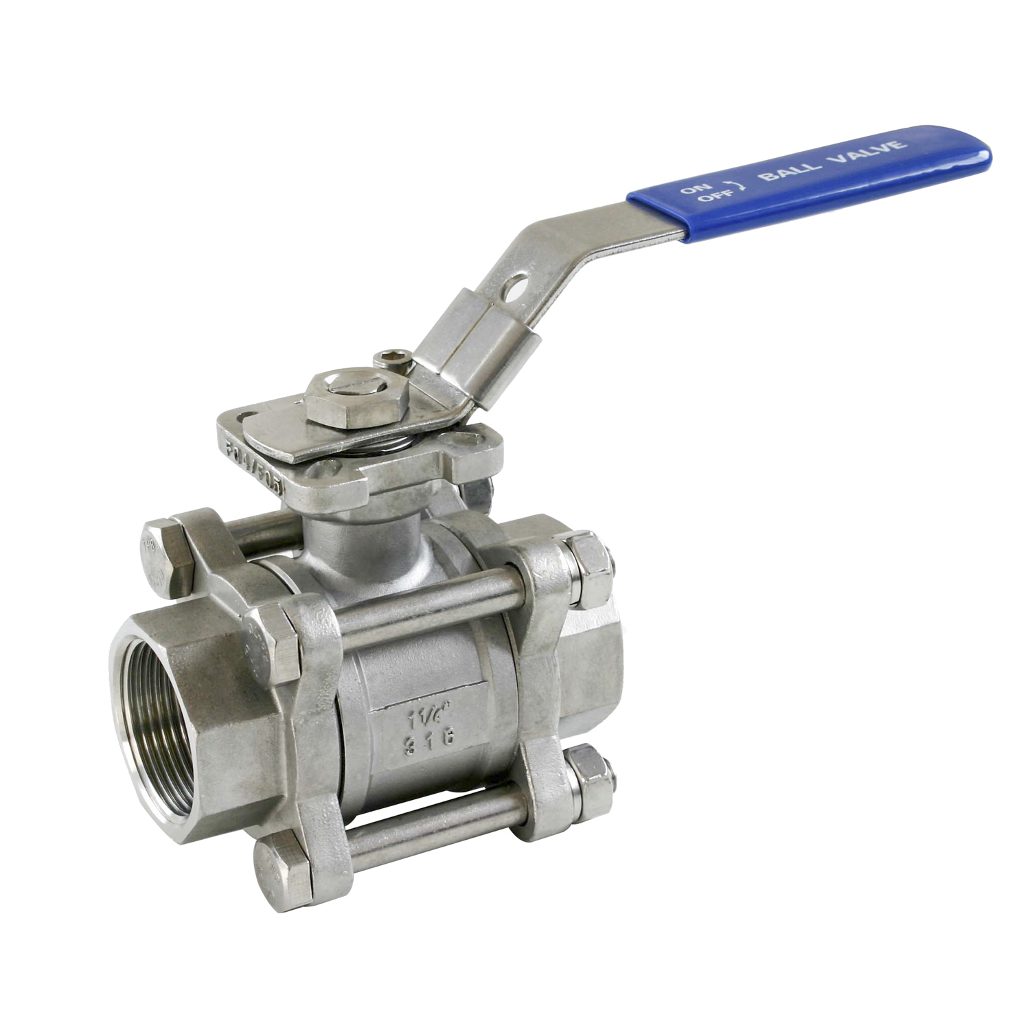 Inox Ball Valve Series 3PCS with ISO 5211 Pad From 1"