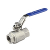 Stainless steel,2-pc, pipe size 3/8 in, F x F, Ball Valve