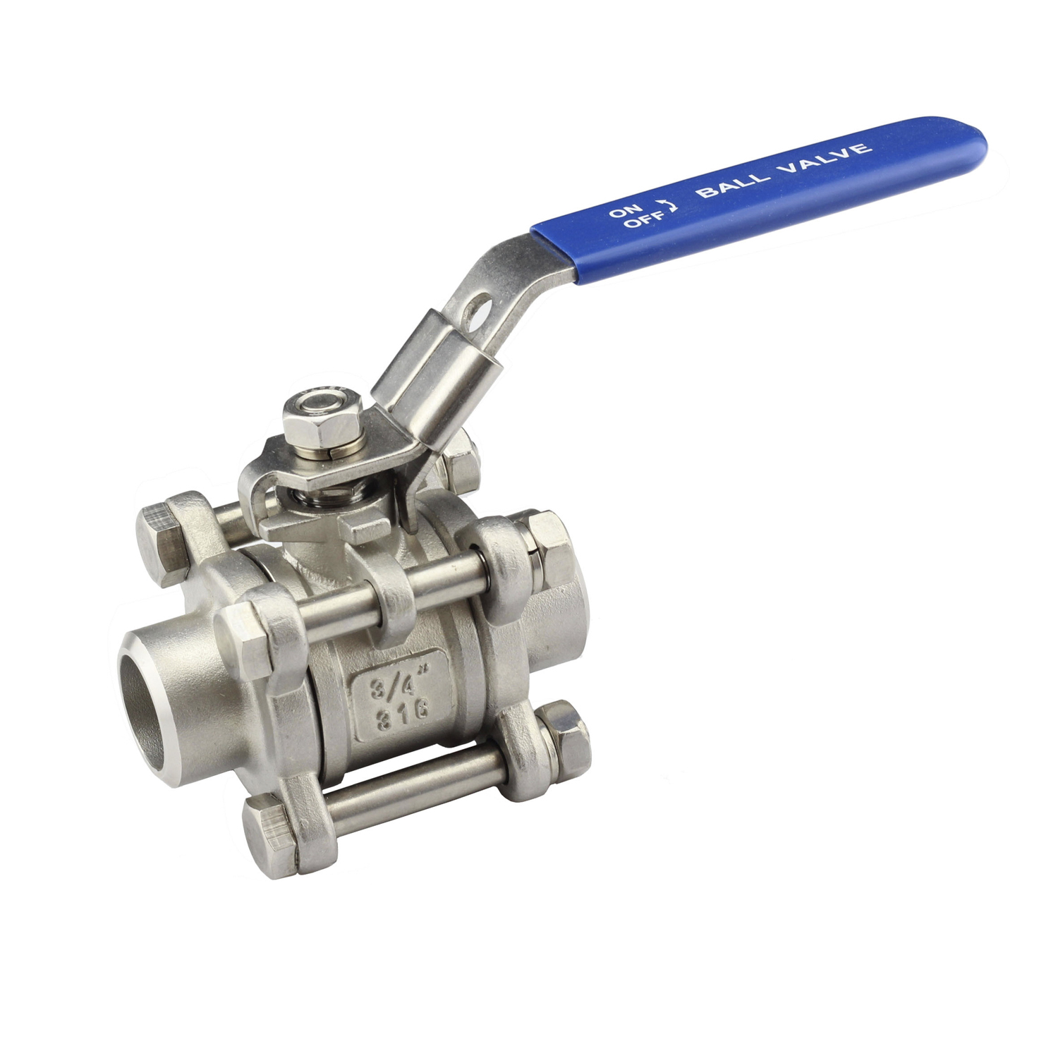 Inox Ball Valve Series 3PCS with ISO 5211 Pad From 2"